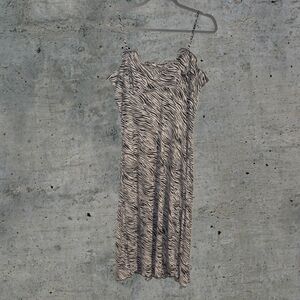 Flowy Zebra Print Dress